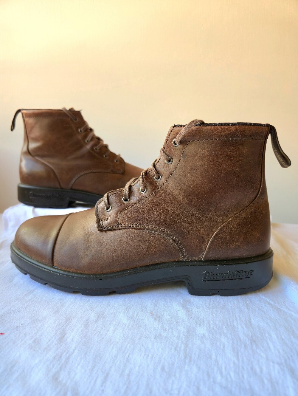 Blundstone 1935 Women's Lace Up Cap Toe Leather Ankle Boots Brown Size 7/US 10
